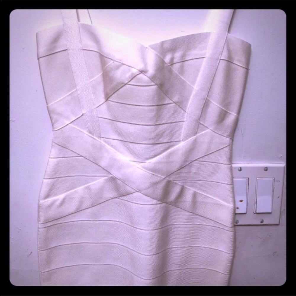 White bandage Dress BNWT Herve ledger style